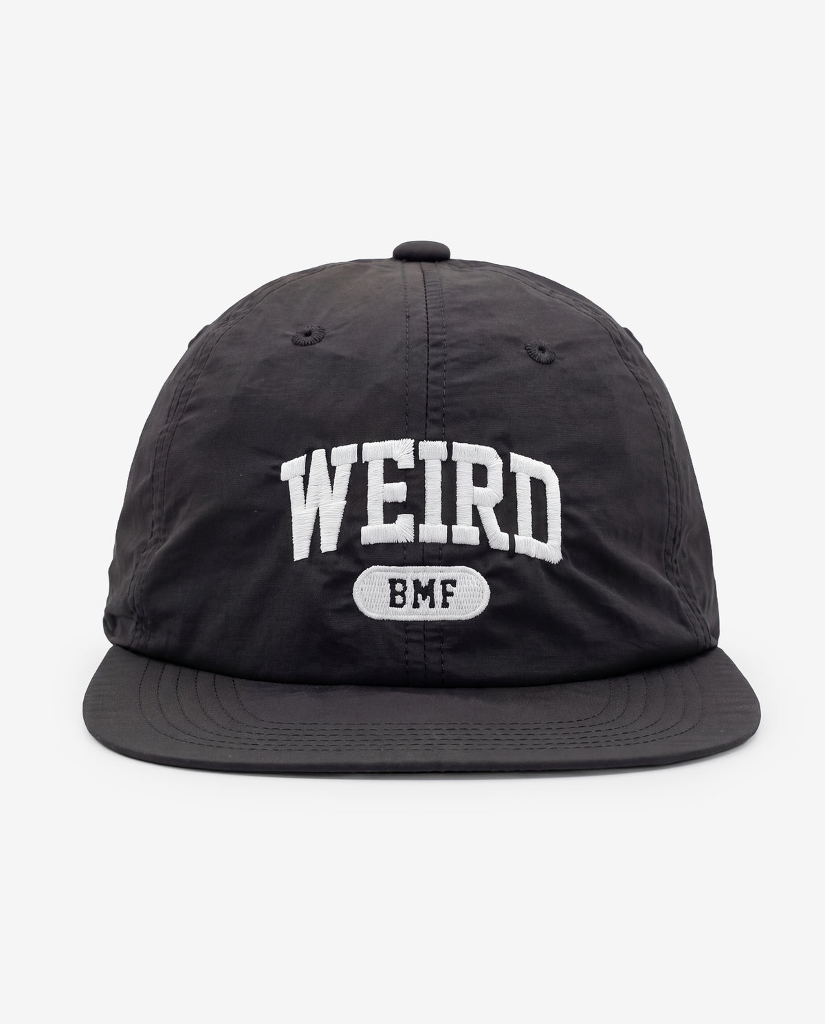 COLLEGE LOGO Nylon Hat — GLOW EDITION [Black]