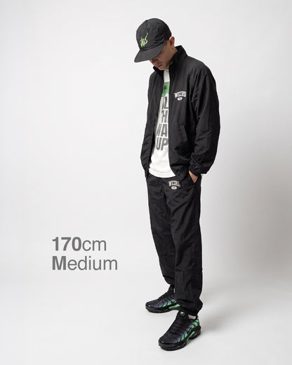 COLLEGE LOGO Nylon Pants — GLOW EDITION [Black]
