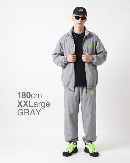 COLLEGE LOGO Nylon Pants — GLOW EDITION [Black]