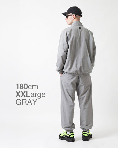 COLLEGE LOGO Nylon Pants — GLOW EDITION [Black]