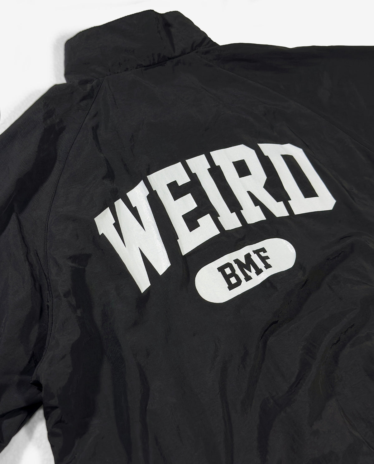 COLLEGE LOGO Nylon Jacket — GLOW EDITION [Black]