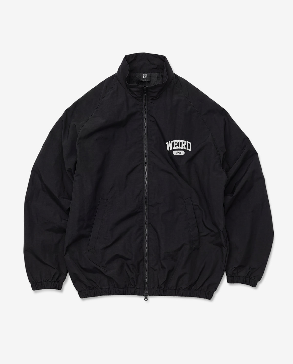 COLLEGE LOGO Nylon Jacket — GLOW EDITION [Black]