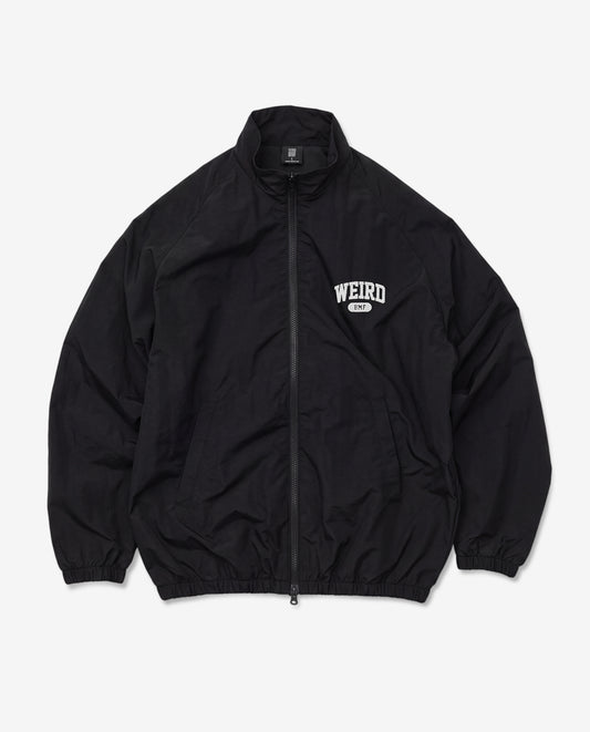 COLLEGE LOGO Nylon Jacket — GLOW EDITION [Black]