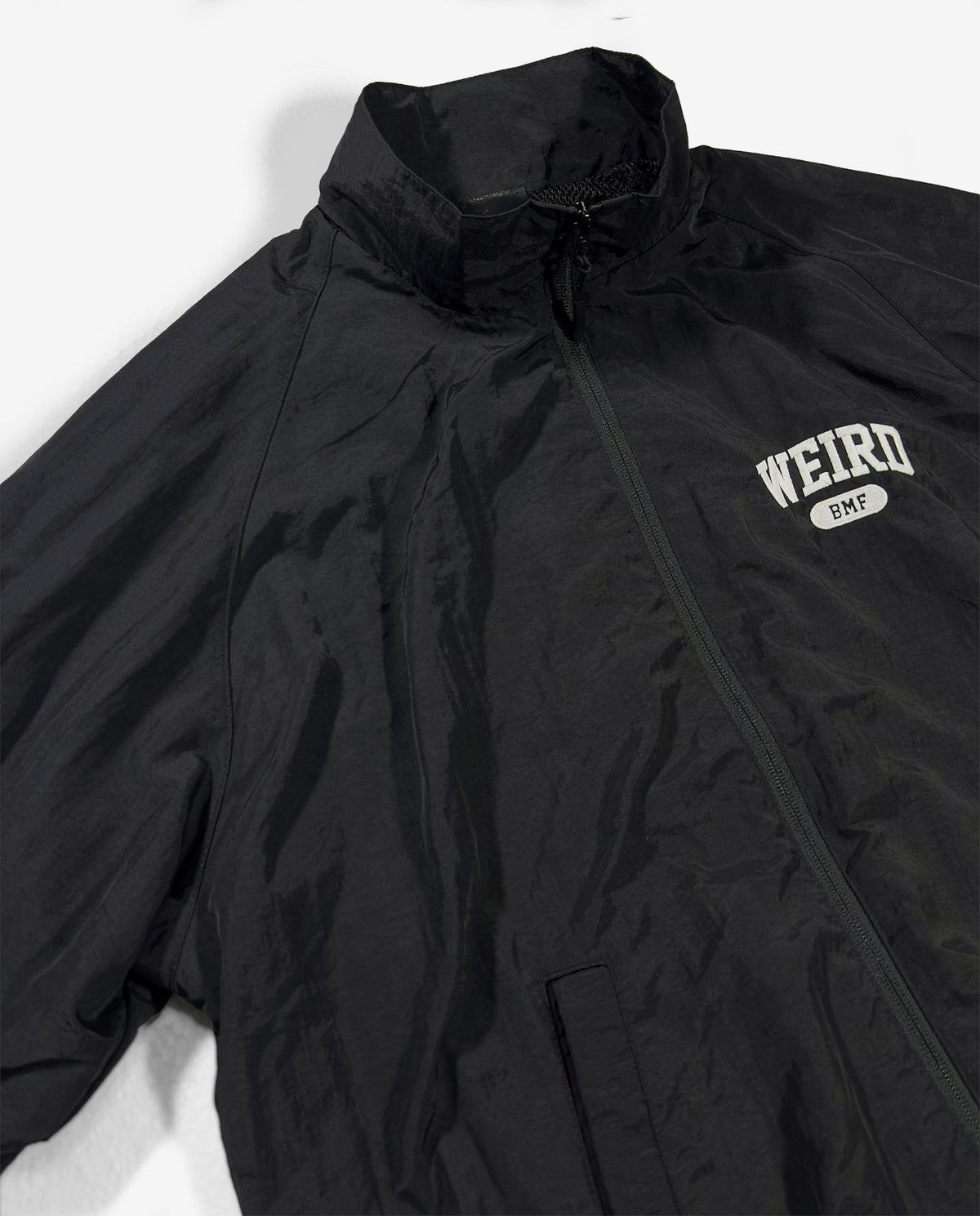 COLLEGE LOGO Nylon Jacket — GLOW EDITION [Black]