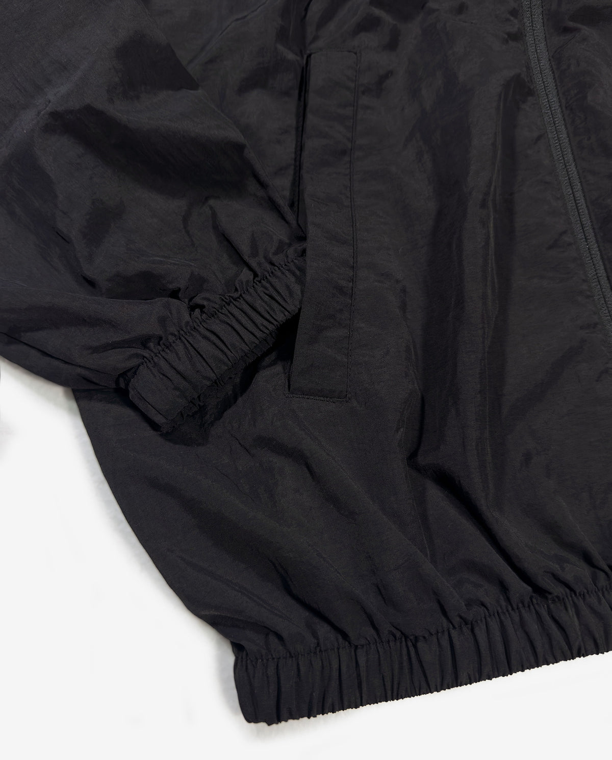COLLEGE LOGO Nylon Jacket — GLOW EDITION [Black]