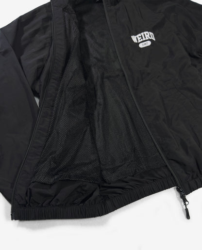 COLLEGE LOGO Nylon Jacket — GLOW EDITION [Black]