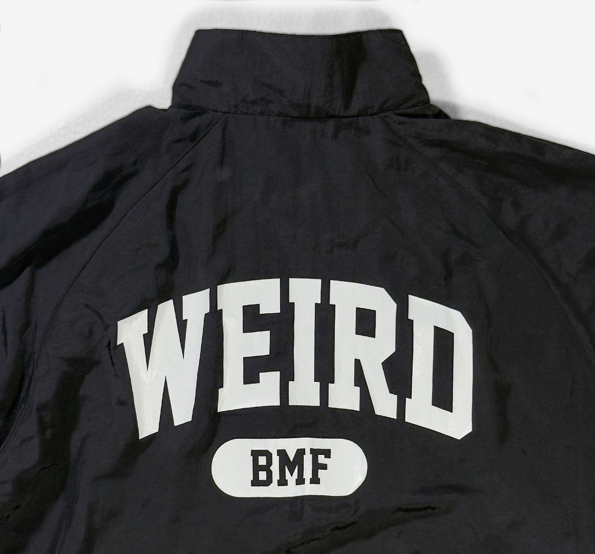 COLLEGE LOGO Nylon Jacket — GLOW EDITION [Black]