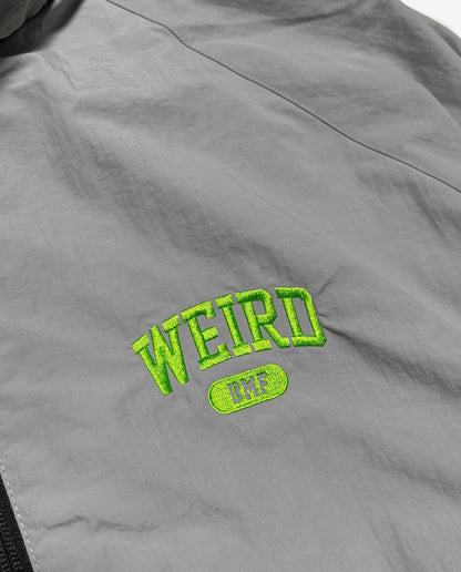 COLLEGE LOGO Nylon Jacket [Gray × Neon Green]