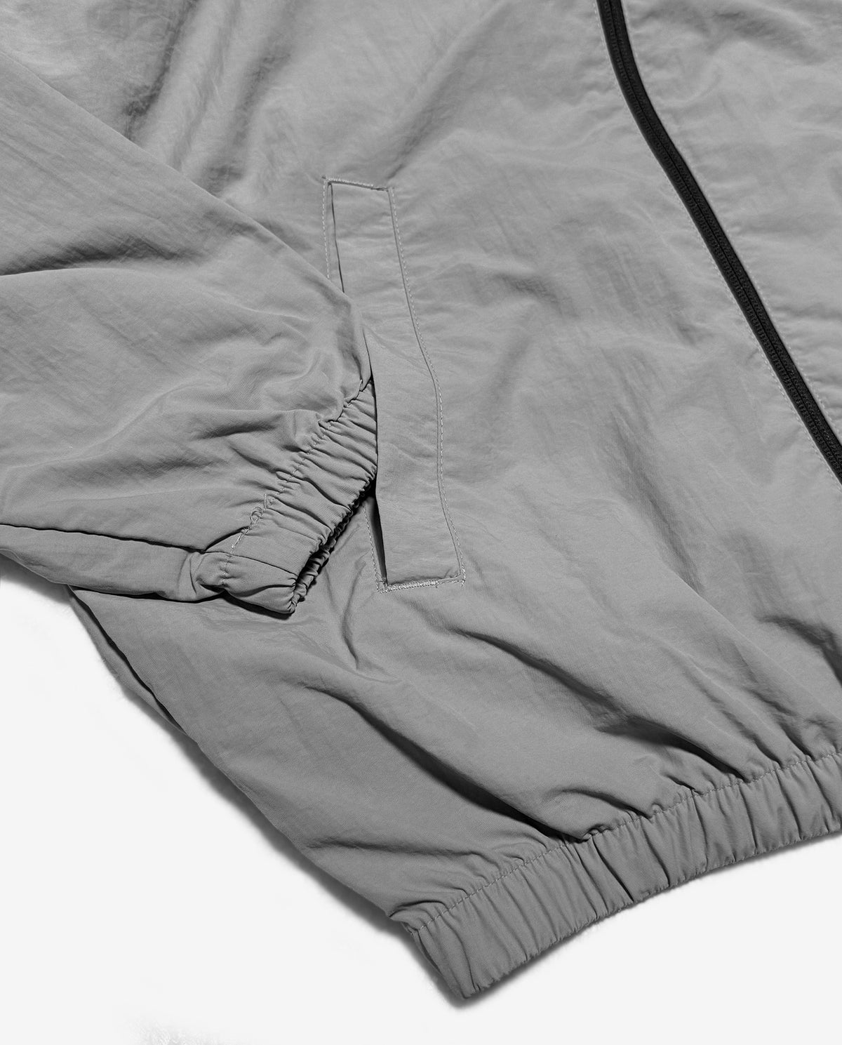 COLLEGE LOGO Nylon Jacket [Gray × Neon Green]