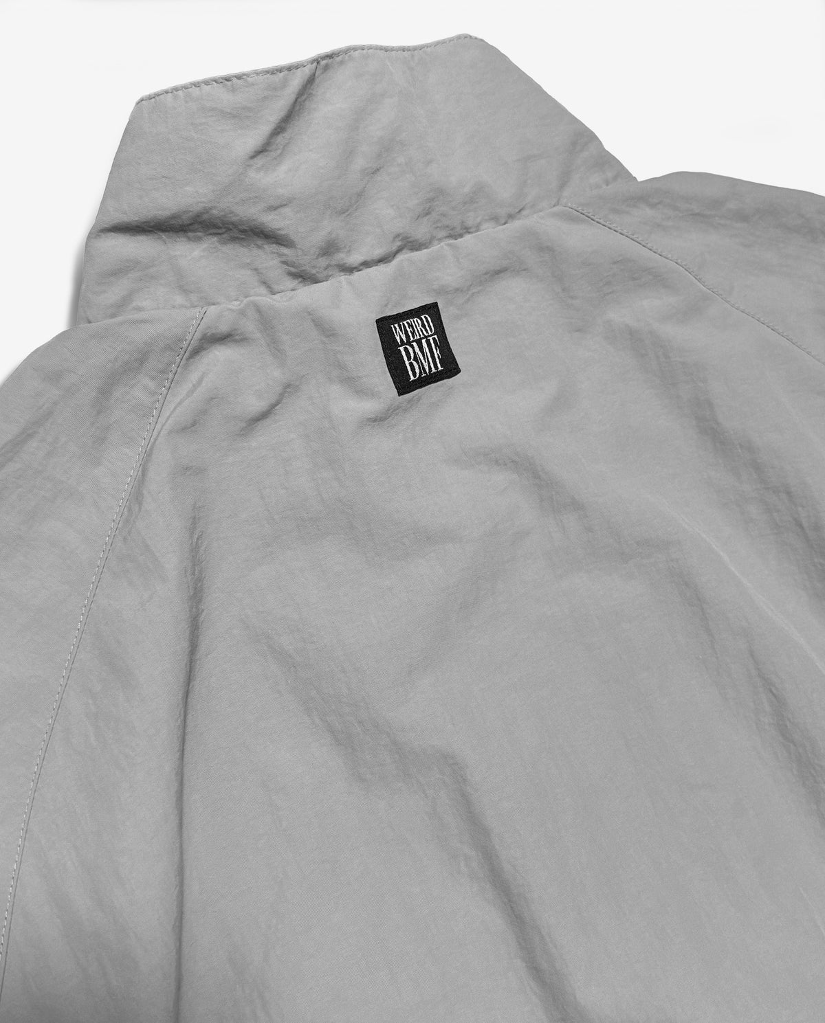 COLLEGE LOGO Nylon Jacket [Gray × Neon Green]
