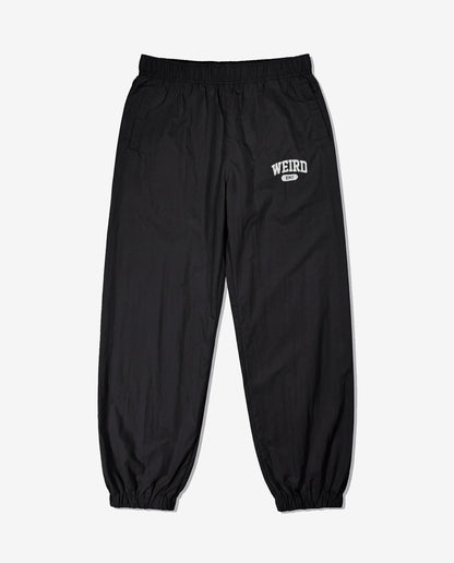 COLLEGE LOGO Nylon Pants — GLOW EDITION [Black]