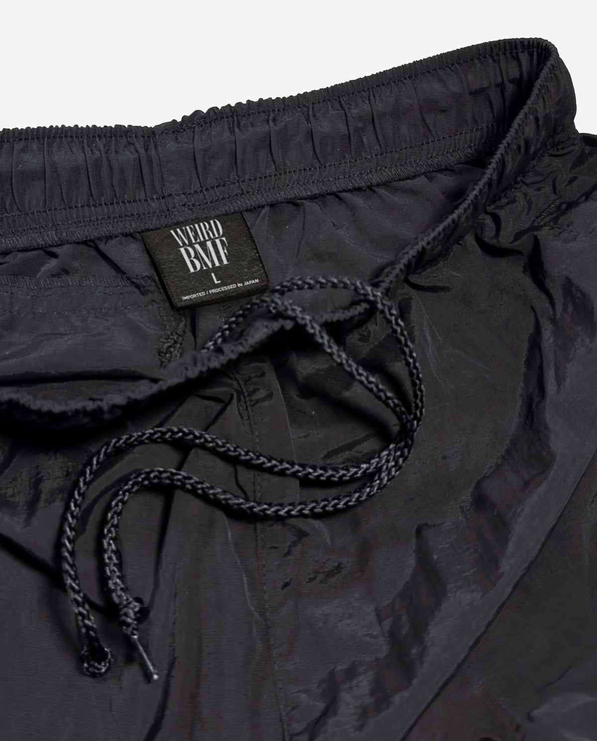 COLLEGE LOGO Nylon Pants — GLOW EDITION [Black]