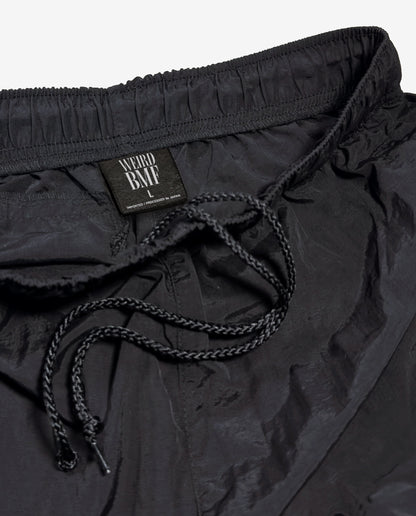 COLLEGE LOGO Nylon Pants — GLOW EDITION [Black]