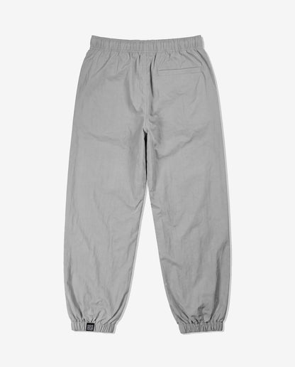 COLLEGE LOGO Nylon Pants [Gray × Neon Green]