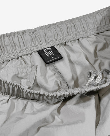 COLLEGE LOGO Nylon Pants [Gray × Neon Green]