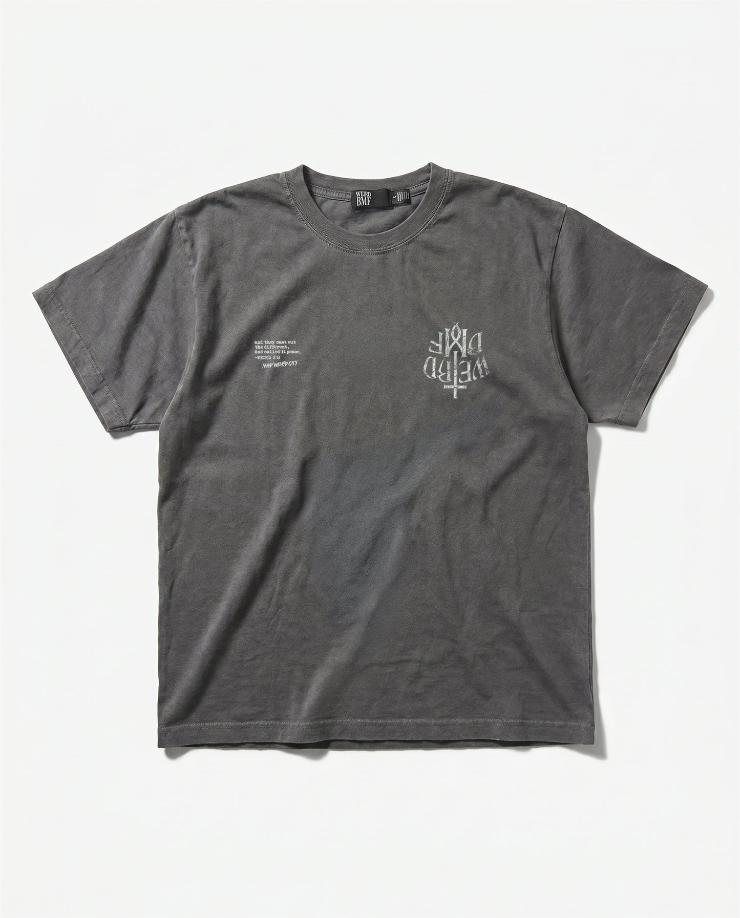 CROSS LOGO Pigment-Dye S/S T-shirt [Vintage Black]