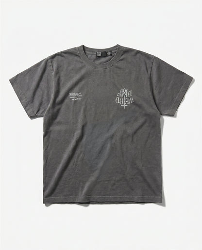 CROSS LOGO Pigment-Dye S/S T-shirt [Vintage Black]