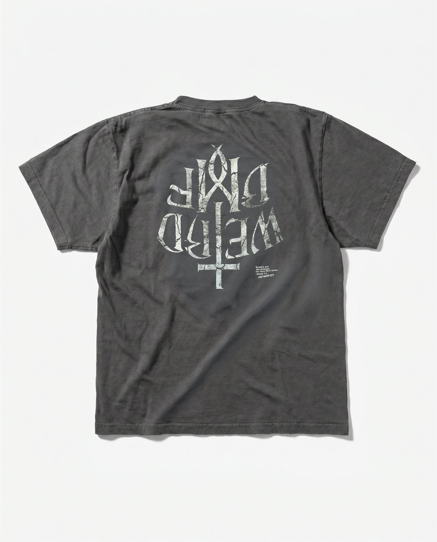 CROSS LOGO Pigment-Dye S/S T-shirt [Vintage Black]