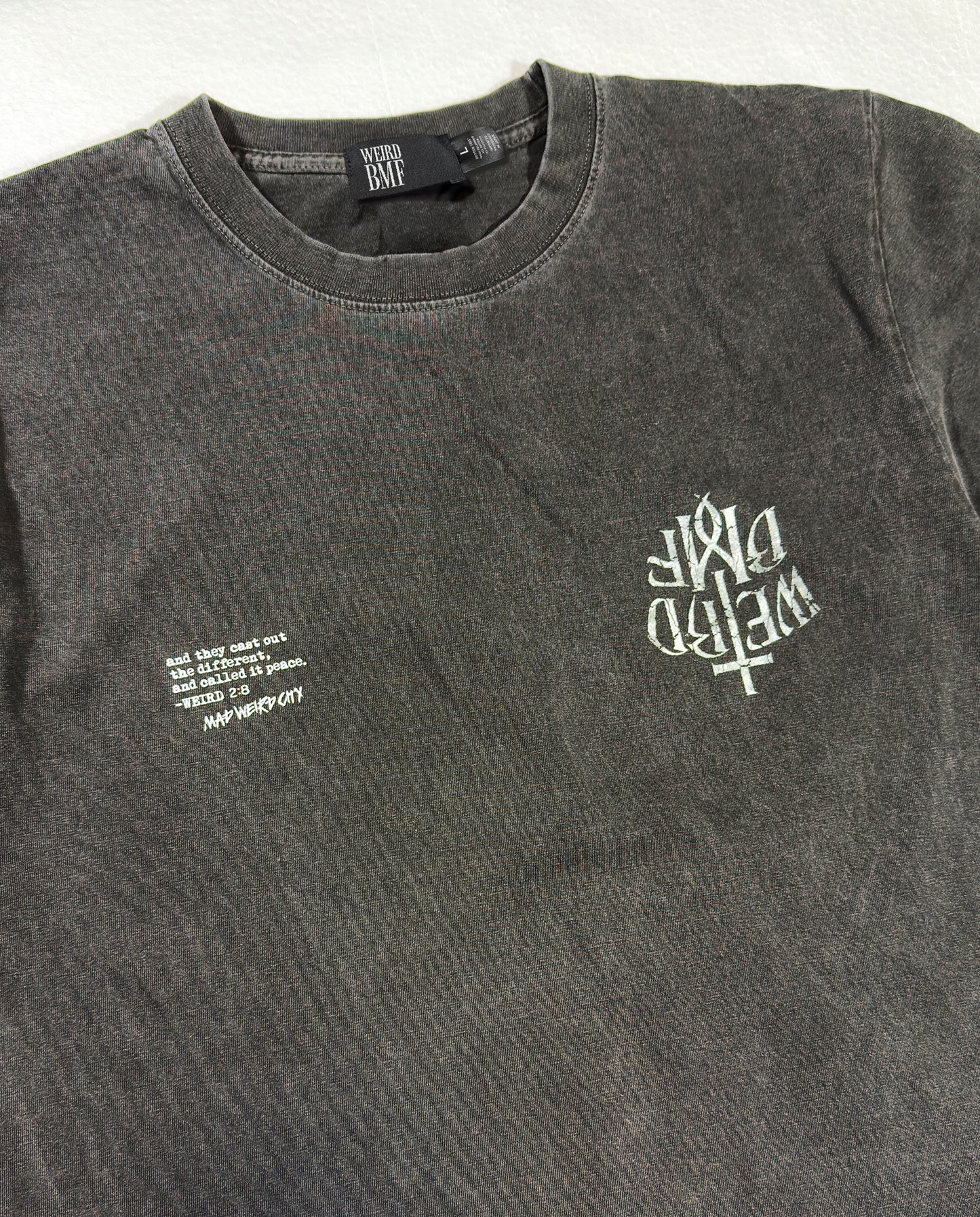 CROSS LOGO Pigment-Dye S/S T-shirt [Vintage Black]