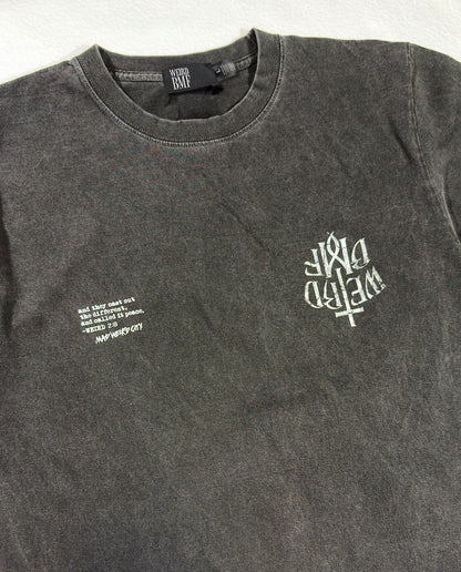 CROSS LOGO Pigment-Dye S/S T-shirt [Vintage Black]