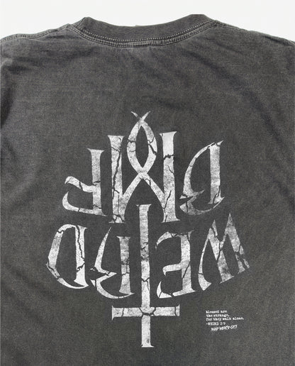 CROSS LOGO Pigment-Dye S/S T-shirt [Vintage Black]