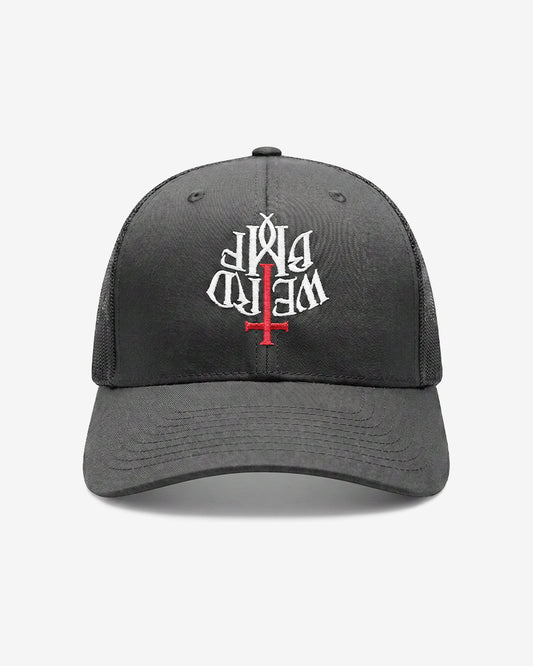 CROSS LOGO Trucker hat [Black]