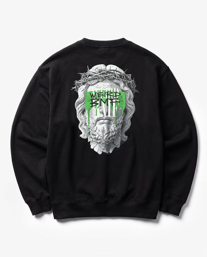 JESUS Heavyweight Crewneck Sweatshirt — PREMIUM EDITION [Green]
