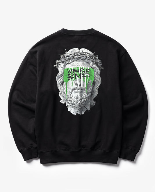 JESUS Heavyweight Crewneck Sweatshirt — PREMIUM EDITION [Green]