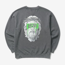 JESUS Pigment-Dye Crewneck Sweatshirt — PREMIUM EDITION [Green]