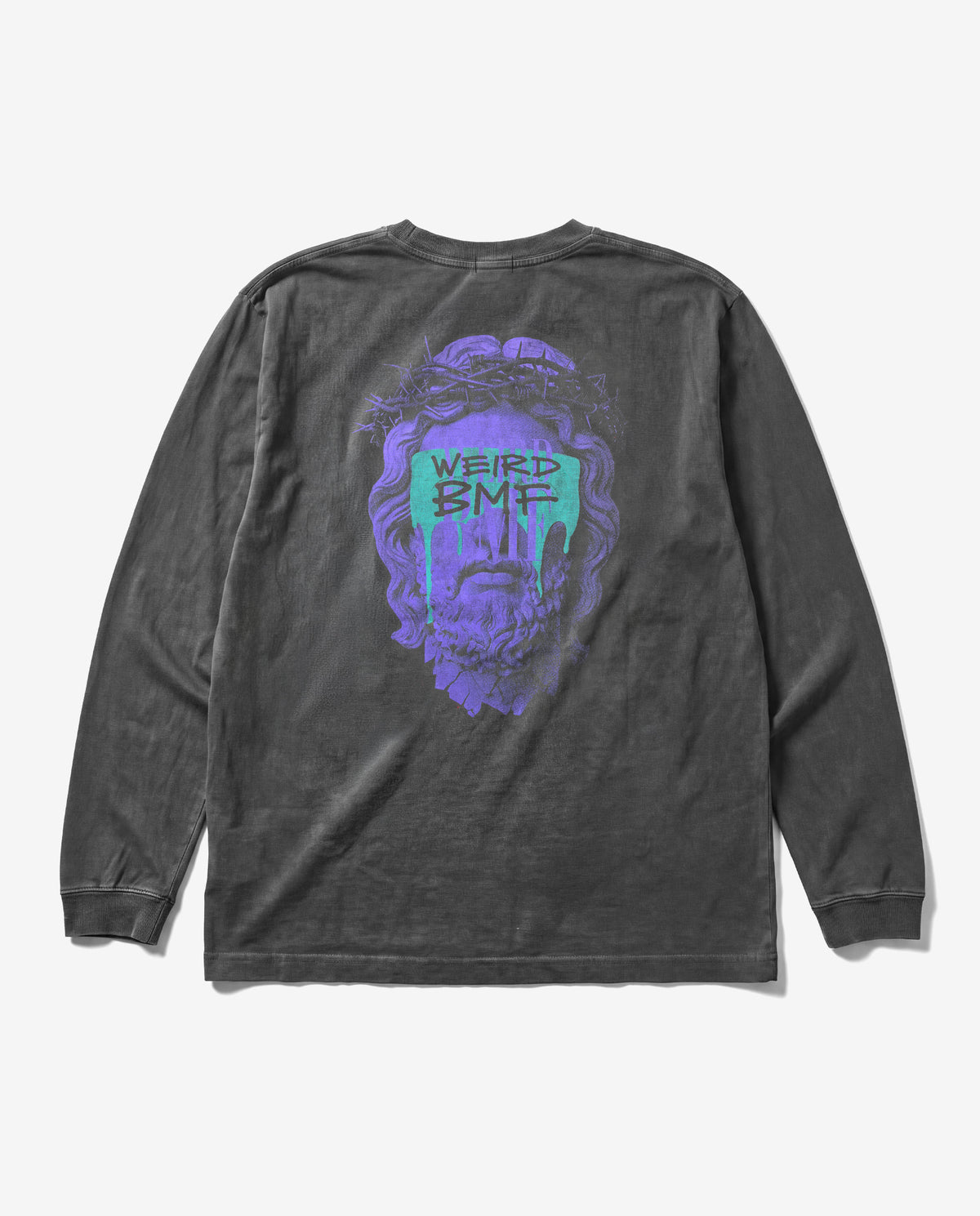 JESUS Pigment-Dye L/S T-shirt — PREMIUM EDITION [Aqua]