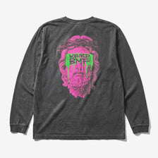 JESUS Pigment-Dye L/S T-shirt — PREMIUM EDITION [Pink]