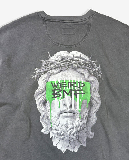 JESUS Pigment-Dye Crewneck Sweatshirt — PREMIUM EDITION [Green]