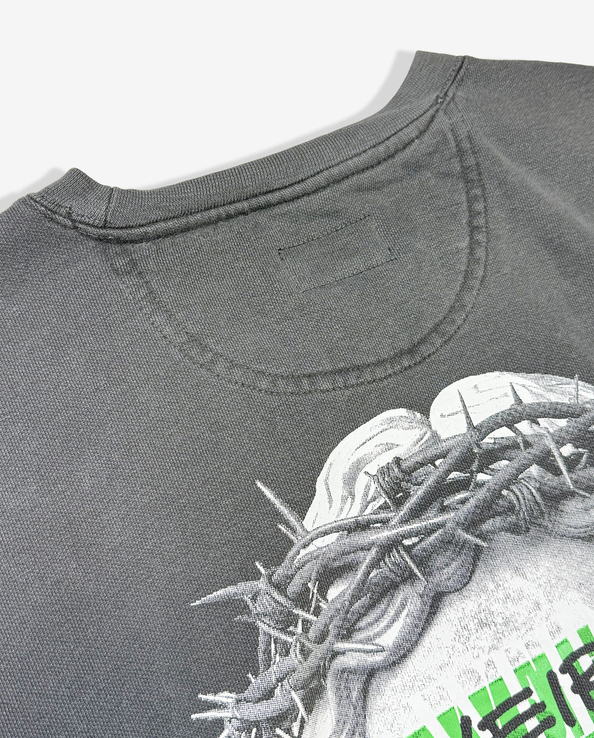 JESUS Pigment-Dye Crewneck Sweatshirt — PREMIUM EDITION [Green]