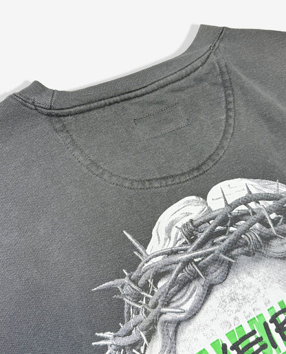 JESUS Pigment-Dye Crewneck Sweatshirt — PREMIUM EDITION [Green]