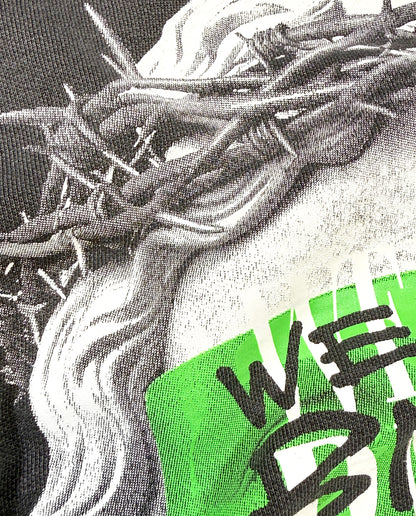 JESUS Pigment-Dye Crewneck Sweatshirt — PREMIUM EDITION [Green]