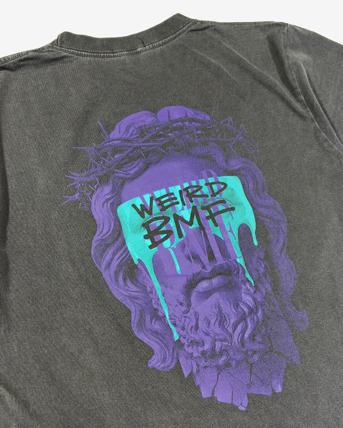 JESUS Pigment-Dye L/S T-shirt — PREMIUM EDITION [Aqua]