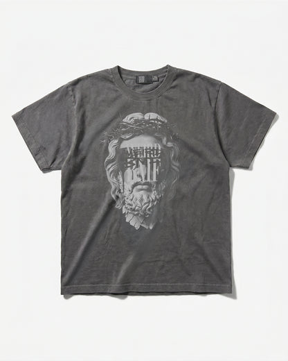 JESUS Pigment-Dye S/S T-shirt [Gray]