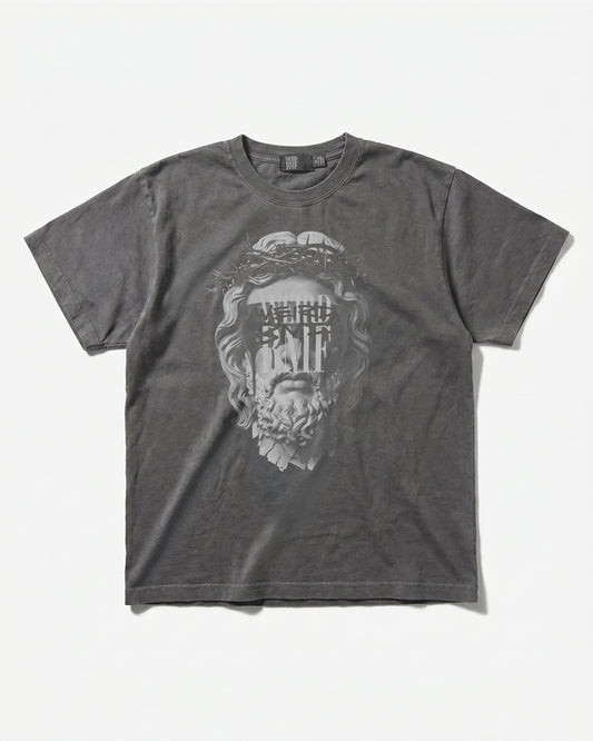 JESUS Pigment-Dye S/S T-shirt [Gray]