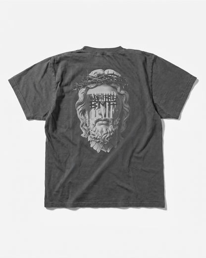 JESUS Pigment-Dye S/S T-shirt — BACK EDITION [Gray]
