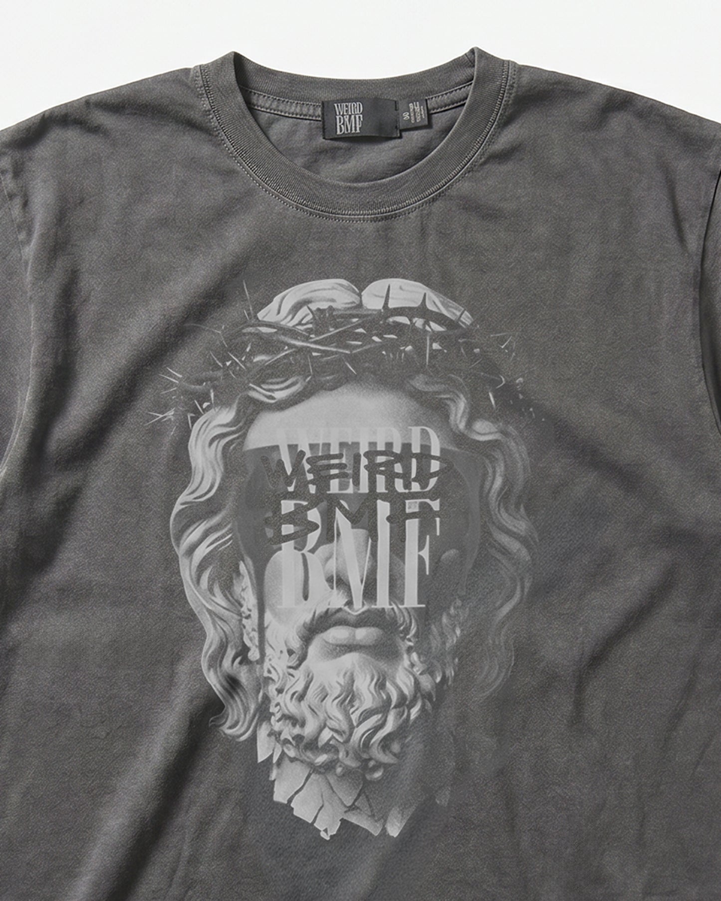 JESUS Pigment-Dye S/S T-shirt [Gray]