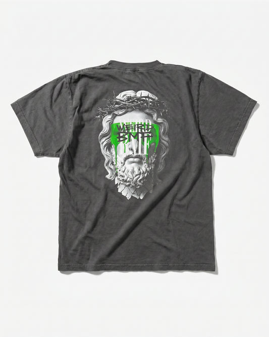 JESUS Pigment-Dye S/S T-shirt — PREMIUM EDITION [Green]