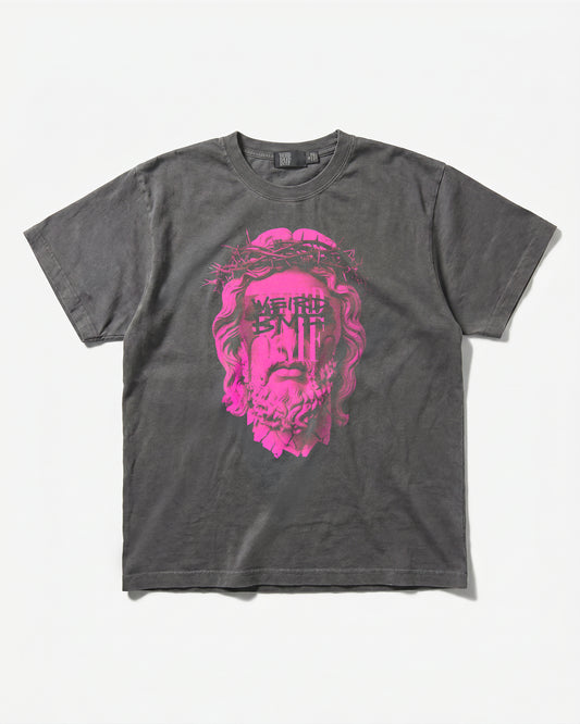 JESUS Pigment-Dye S/S T-shirt [Pink]
