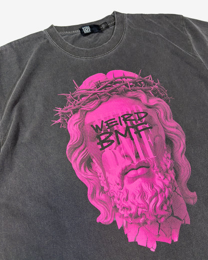 JESUS Pigment-Dye S/S T-shirt [Pink]