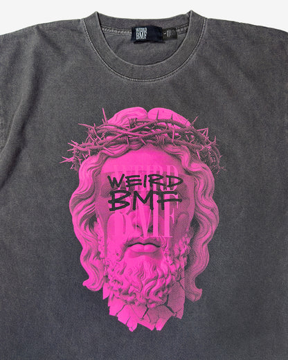 JESUS Pigment-Dye S/S T-shirt [Pink]