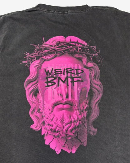 JESUS Pigment-Dye S/S T-shirt — BACK EDITION [Pink]