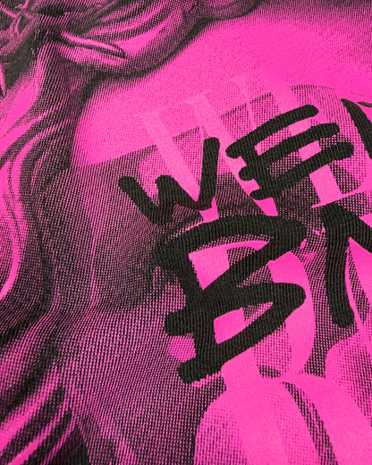 JESUS Pigment-Dye S/S T-shirt — BACK EDITION [Pink]
