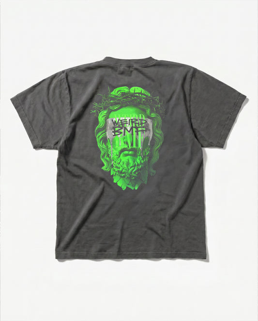 JESUS Pigment-Dye S/S T-shirt — PREMIUM EDITION [Silver]