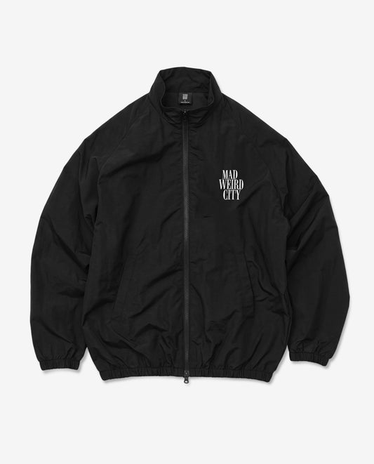 MAD WEIRD CITY Nylon Jacket [Black × White]