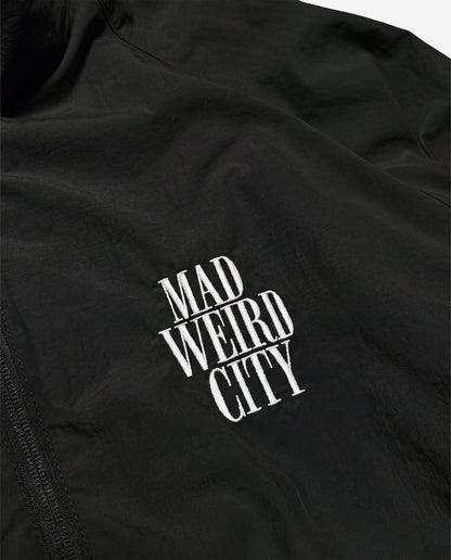 MAD WEIRD CITY Nylon Jacket [Black × White]