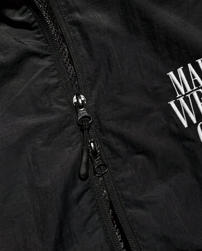 MAD WEIRD CITY Nylon Jacket [Black × White]